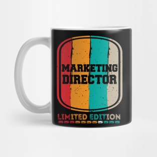 Funny Retro Vintage Design Marketing Director Saying Management Humor Mug